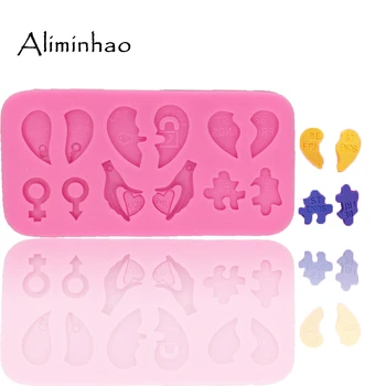 B0770 Love shape DIY Cake Silicone mold chocolate fondant cake decorating tools Flexible Baking Mould
B0770 Love shape DIY Cake Silicone mold chocolate fondant cake decorating tools Flexible Baking Mould
