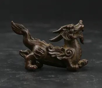 52MM/2" Collect Curio Rare Chinese Fengshui Bronze Animal Kylin Chi-lin Qilin Pixiu Qi-Lin Auspicious Beast Statue Statuary 41g 
52MM/2" Collect Curio Rare Chinese Fengshui Bronze Animal Kylin Chi-lin Qilin Pixiu Qi-Lin Auspicious Beast Statue Statuary 41g
