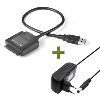 SOONHUA Universal USB 3.0 to 2.5" Adapter SATA Hard Drive Cable UASP -SATA USB3.0 Converter EU US Plug for HDD/SSD
SOONHUA Universal USB 3.0 to 2.5" Adapter SATA Hard Drive Cable UASP -SATA USB3.0 Converter EU US Plug for HDD/SSD