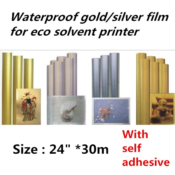 24"*30m Mirror Gold Pet Film,Gold Metallized Pet Film For Eco Solvent Inkjet printing
24"*30m Mirror Gold Pet Film,Gold Metallized Pet Film For Eco Solvent Inkjet printing