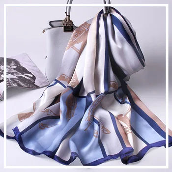 Women 100% Real Silk Scarf 2019 New Luxury Print Shawls and Wraps for Ladies Neckerchief Scarf Silk Pure Natural Silk Scarves
Women 100% Real Silk Scarf 2019 New Luxury Print Shawls and Wraps for Ladies Neckerchief Scarf Silk Pure Natural Silk Scarves