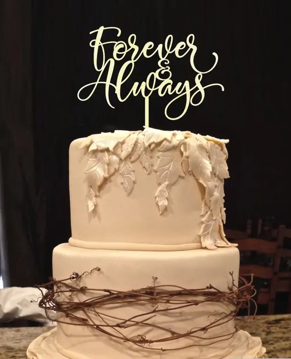Forever & Always Cake Topper Rustic wedding Gold wood cake topper Bridal Shower Acrylic Cake Toppers for Party Decorations
Forever & Always Cake Topper Rustic wedding Gold wood cake topper Bridal Shower Acrylic Cake Toppers for Party Decorations