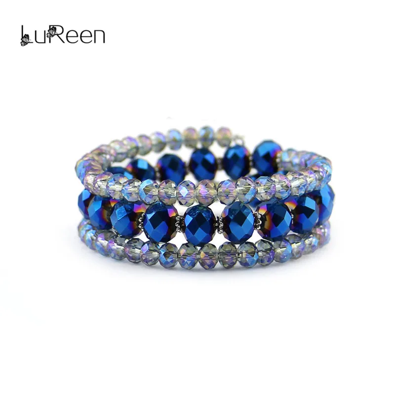 LuReen Handmade Crystal Beads Bracelet For Women Colorful Charm 3Rows Wristband Bangle Bracelets Jewelry Party 2018 New LB0095
LuReen Handmade Crystal Beads Bracelet For Women Colorful Charm 3Rows Wristband Bangle Bracelets Jewelry Party 2018 New LB0095