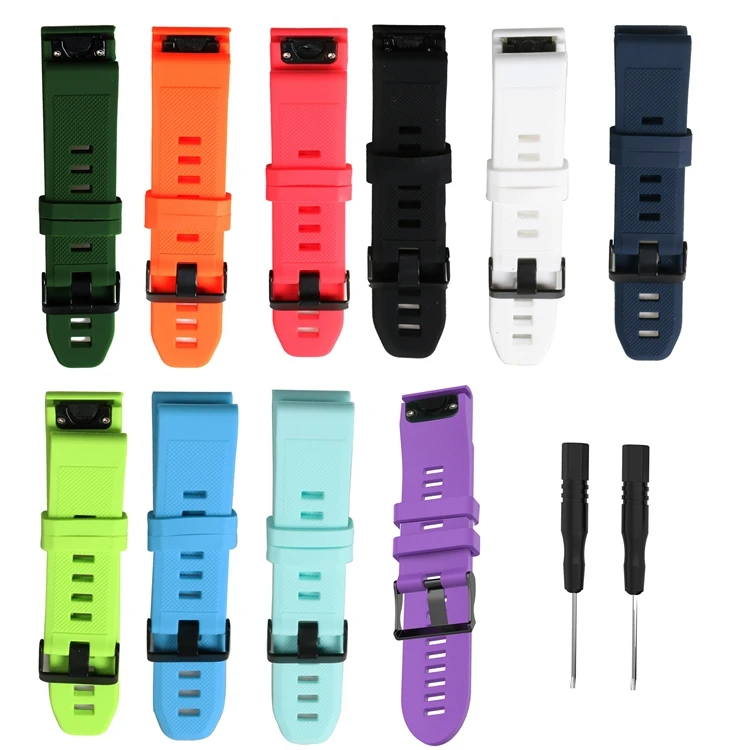 20 22 26mm Quick release Silicone Wrist Band Strap With Buckle for Garmin Fenix5 5X 5S Multisport GPS Fitness Watch bands belt
20 22 26mm Quick release Silicone Wrist Band Strap With Buckle for Garmin Fenix5 5X 5S Multisport GPS Fitness Watch bands belt