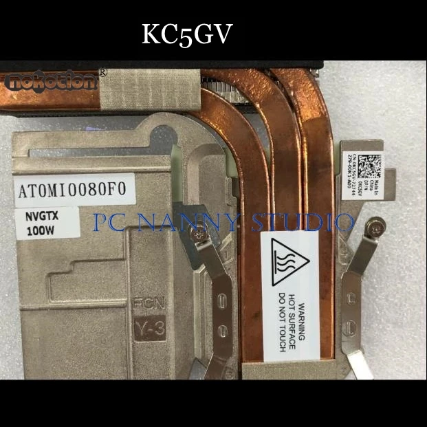 NOKOTION for Dell Alienware M18X R2 Series KC5GV 0KC5GV Genuine GPU Cooling Heatsink FAST SHIPPING
NOKOTION for Dell Alienware M18X R2 Series KC5GV 0KC5GV Genuine GPU Cooling Heatsink FAST SHIPPING