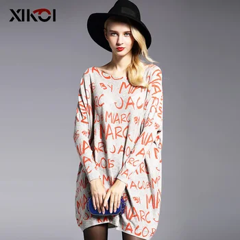 2018 Autumn Casual Long Women Sweater Batwing Sleeve Print Women's Sweaters Clothes Pullovers Fashion Pullover Clothing
2018 Autumn Casual Long Women Sweater Batwing Sleeve Print Women's Sweaters Clothes Pullovers Fashion Pullover Clothing