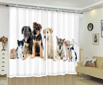 kids Bedroom Cat and dog Curtain Luxury 3D Window Curtains For Living Room Cortina Drapes Rideaux Customized size pillowcase
kids Bedroom Cat and dog Curtain Luxury 3D Window Curtains For Living Room Cortina Drapes Rideaux Customized size pillowcase