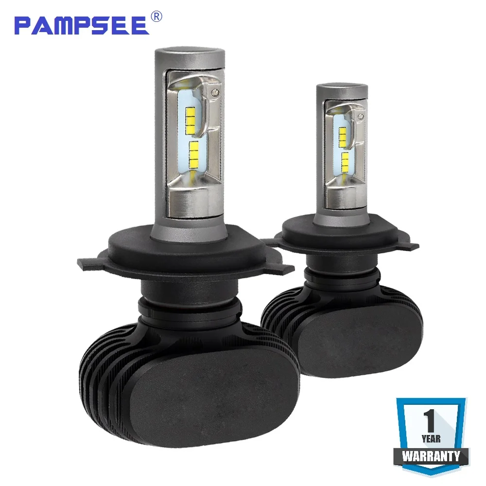 

PAMPSEE S1 H4 H7 9005 9006 H11 LED Car Headlight Bulbs Auto LED Head Lamp Hi-Lo Beam 50W 8000LM 6500K 12V 24V Offroad 4x4 truck