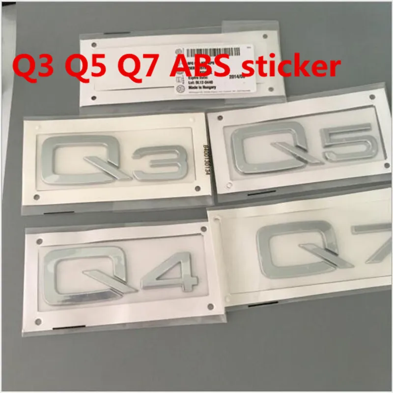 1pc New Car Styling 3D ABS Chrome Q3 Q5 Q7 Trunk Rear Boot Badge Emblem Auto Sticker
1pc New Car Styling 3D ABS Chrome Q3 Q5 Q7 Trunk Rear Boot Badge Emblem Auto Sticker