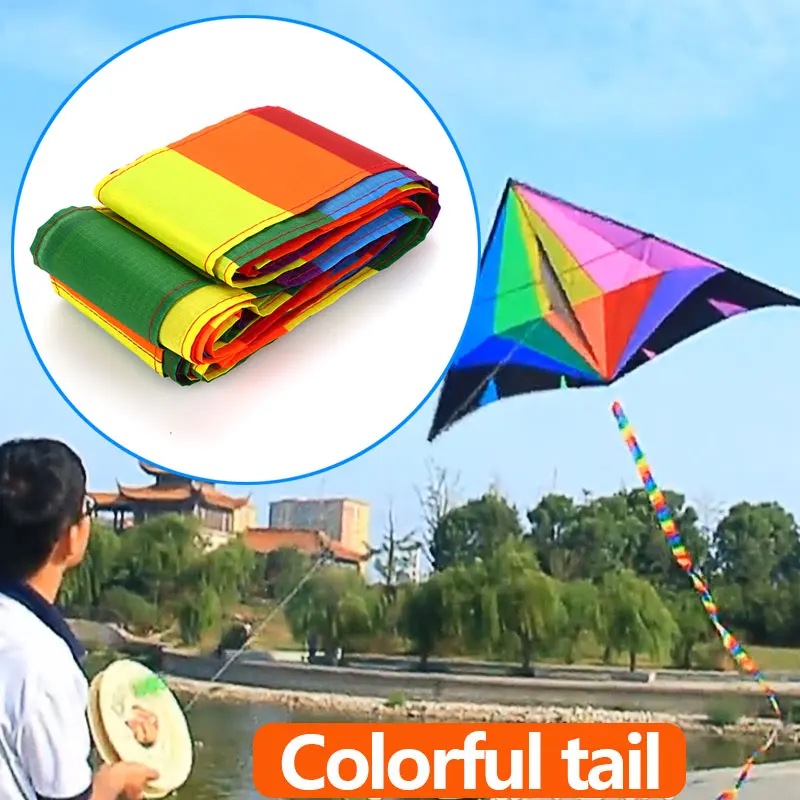 Kite Tail Rainbow Kite Tail Kite Accessories 10m Multicolor Rainbow Polyester Exercise Outdoor Beginning Ability Convenient
Kite Tail Rainbow Kite Tail Kite Accessories 10m Multicolor Rainbow Polyester Exercise Outdoor Beginning Ability Convenient