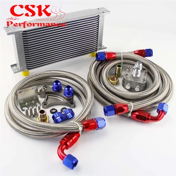 19 Row 248mm AN10 Oil Cooler Kit Fits For Nissan Silvia S13 S14 S15 180SX 200SX 240SX SR20DET Black/Silver
19 Row 248mm AN10 Oil Cooler Kit Fits For Nissan Silvia S13 S14 S15 180SX 200SX 240SX SR20DET Black/Silver