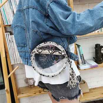 2019 New Waist Packs Transparent Snakeskin Bag Women Serpentine Handbag Round Spherical INS Online Celebrity WIth The Same Bag
2019 New Waist Packs Transparent Snakeskin Bag Women Serpentine Handbag Round Spherical INS Online Celebrity WIth The Same Bag