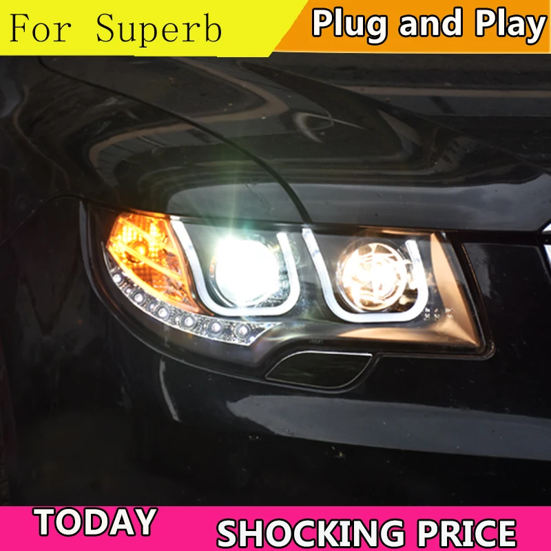 doxa Car Styling for Skoda Superb Headlights 2009-2013 Superb LED Headlight DRL Lens Double Beam H7 HID Xenon bi xenon lens
doxa Car Styling for Skoda Superb Headlights 2009-2013 Superb LED Headlight DRL Lens Double Beam H7 HID Xenon bi xenon lens
