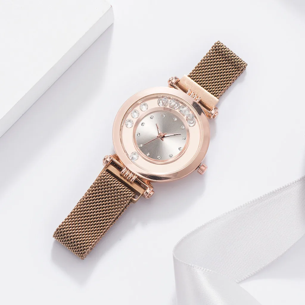 Женские кварцевые часы bayan kol saati с магнитной пряжкой и алмазным ремешком |