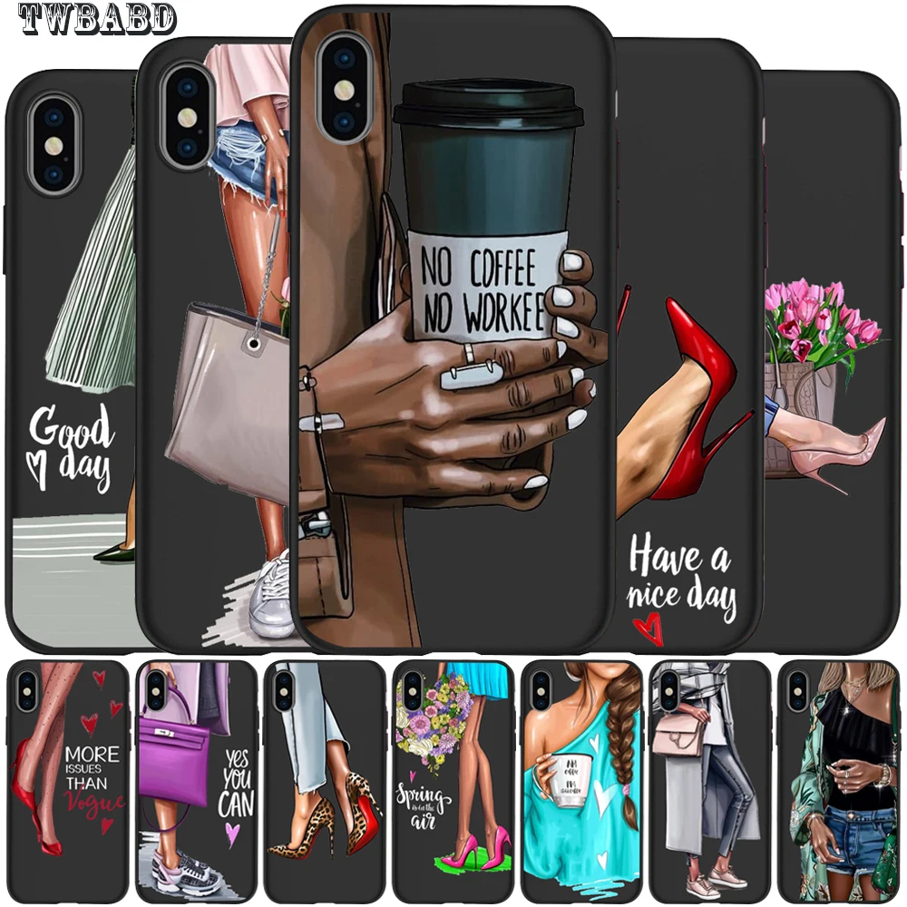 Fashion High heels Girl Flower Luxury Phone Case For Cover iphone X XS Max XR 6 7 8 Plus 5S SE Soft Case Cover Etui
Fashion High heels Girl Flower Luxury Phone Case For Cover iphone X XS Max XR 6 7 8 Plus 5S SE Soft Case Cover Etui
