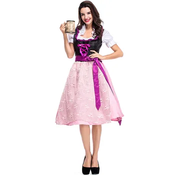 New Women Halloween German Beer Carnival Purple Pink Beer Costume Uniforms Cosplay Experience Performance Suit L18621117
New Women Halloween German Beer Carnival Purple Pink Beer Costume Uniforms Cosplay Experience Performance Suit L18621117