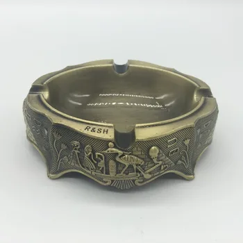 Small Size Metal Crafts Antique Color Egypt Style Creative Metal Ashtray Cigarette Holder
Small Size Metal Crafts Antique Color Egypt Style Creative Metal Ashtray Cigarette Holder