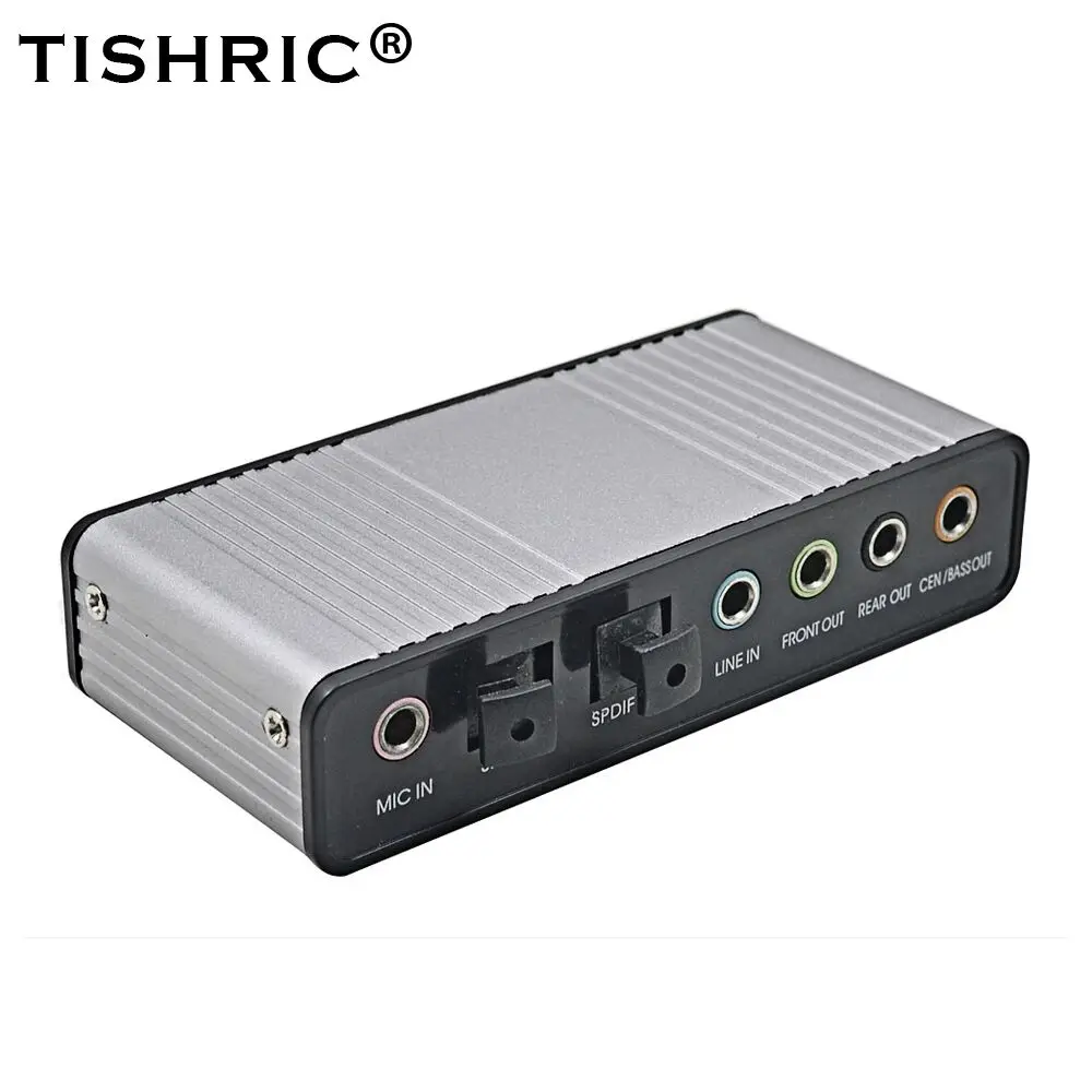 TISHRIC Optical Audio Adapter External Sound Card 5.1 USB to 3.5mm Headphone Stereo Microphone Line Spdif For PC Computer Laptop
TISHRIC Optical Audio Adapter External Sound Card 5.1 USB to 3.5mm Headphone Stereo Microphone Line Spdif For PC Computer Laptop