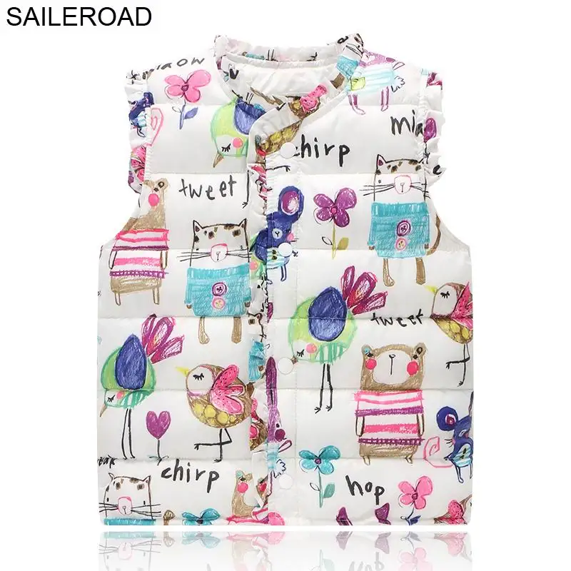 SAILEROAD 2-6Years Children Girls Down Cotton Warm Vest Baby Girls Sweet Cartoon Waistcoat High Quality Kids Vest Outerwear
SAILEROAD 2-6Years Children Girls Down Cotton Warm Vest Baby Girls Sweet Cartoon Waistcoat High Quality Kids Vest Outerwear