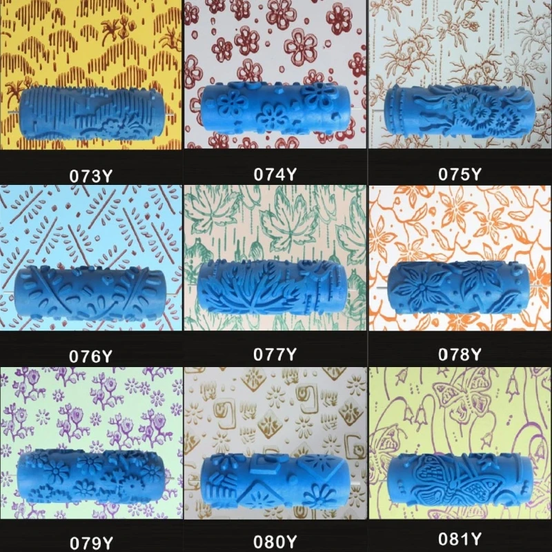 5" Embossed Paint Roller Sleeve Wall Texture Stencil Brush Pattern Decor qiang 5" Embossed Paint Roller Sleeve Wall Texture Stencil Brush Pattern Decor qiang