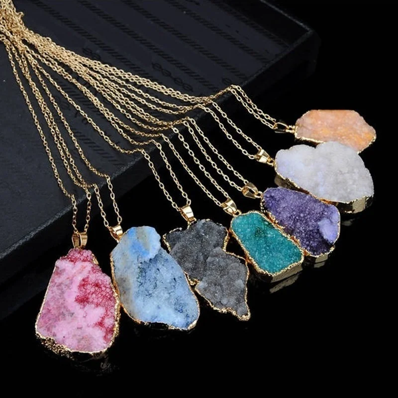 Fashion Women Jewelry Natural Crystal Quartz Healing Point Chakra Bead Necklace Pendant High Quality
Fashion Women Jewelry Natural Crystal Quartz Healing Point Chakra Bead Necklace Pendant High Quality