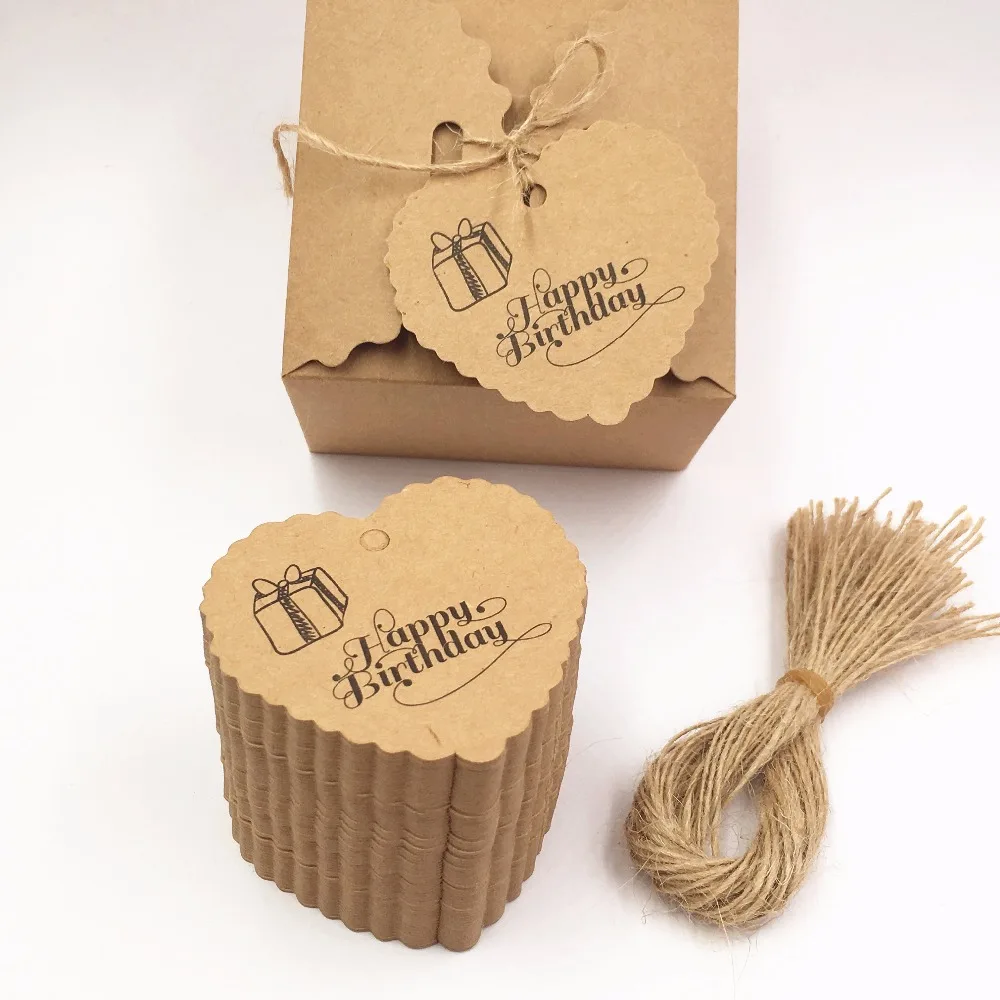100pcs Brown Heart Design Kraft Paper Tags Luggage Price Favor Place Cards Happy Birthday Tags+100pcs strings
100pcs Brown Heart Design Kraft Paper Tags Luggage Price Favor Place Cards Happy Birthday Tags+100pcs strings