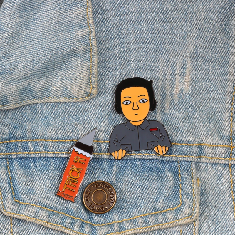 Fashion Cartoon Brooches Women Worker Trick Knife Enamel Jackets Denim Lapel Pin Women Kids Bag Badges Jewelry Collection Gifts
Fashion Cartoon Brooches Women Worker Trick Knife Enamel Jackets Denim Lapel Pin Women Kids Bag Badges Jewelry Collection Gifts