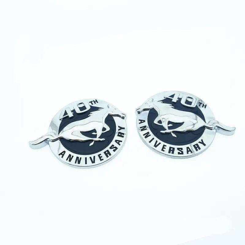 40th Year Anniversary Running Horse car emblem Side Badge rear Trunk stickers Auto accessories For Ford Mustang
40th Year Anniversary Running Horse car emblem Side Badge rear Trunk stickers Auto accessories For Ford Mustang