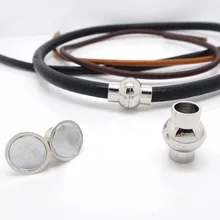 6sets fit 6mm Rhodium Plated Copper Based 15.9*12.1mm Strong Magnetic Clasps DIY Jewelry Settings Leather Bracelets Connector
6sets fit 6mm Rhodium Plated Copper Based 15.9*12.1mm Strong Magnetic Clasps DIY Jewelry Settings Leather Bracelets Connector