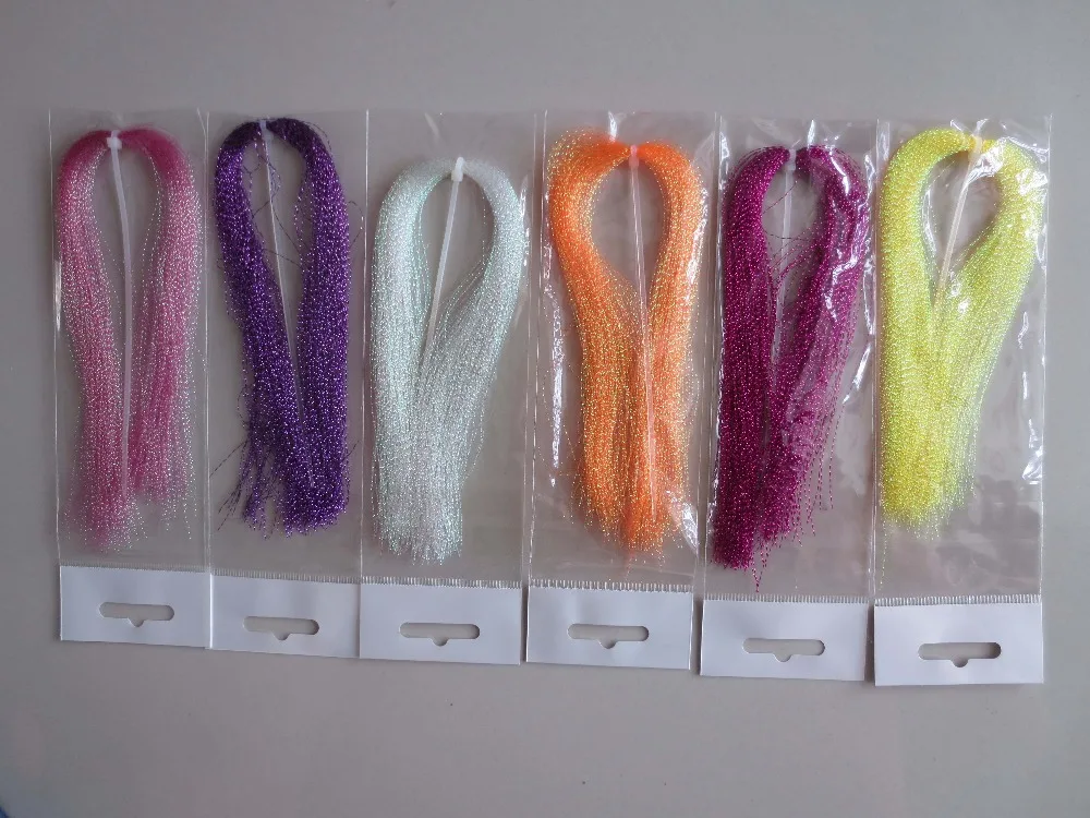 6 Packs,6 Bright Colors 1g/Hank Crystal Flash Material Holographic Fly Tying Fly Strings Jigs Hooks Lure-making Material
6 Packs,6 Bright Colors 1g/Hank Crystal Flash Material Holographic Fly Tying Fly Strings Jigs Hooks Lure-making Material