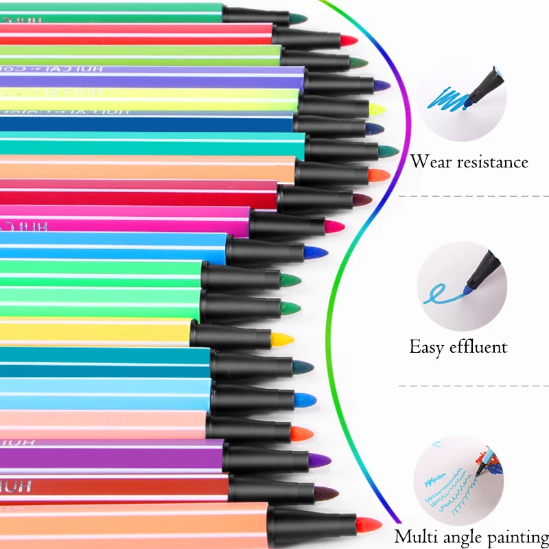 10Set 12 Colors Drawing Watercolor Pen Marker Pen Fluorescent Highlighter Pen Safe Non-toxic Water Washing Graffiti Pen
10Set 12 Colors Drawing Watercolor Pen Marker Pen Fluorescent Highlighter Pen Safe Non-toxic Water Washing Graffiti Pen
