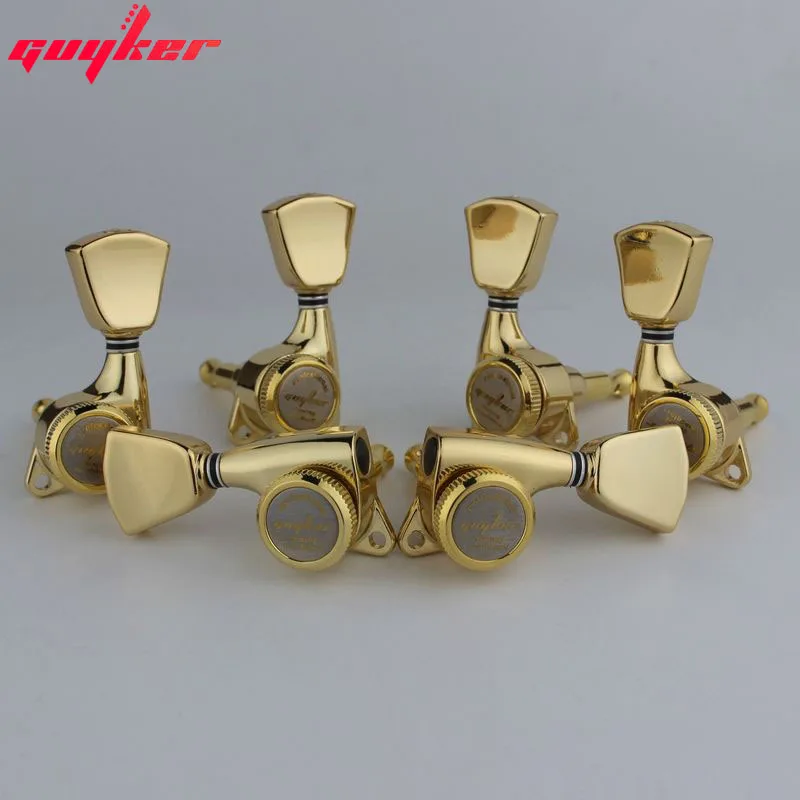1 Set GUYKER Gold Lock String Tuners Electric Guitar Machine Heads Tuners Trapezium Button
1 Set GUYKER Gold Lock String Tuners Electric Guitar Machine Heads Tuners Trapezium Button