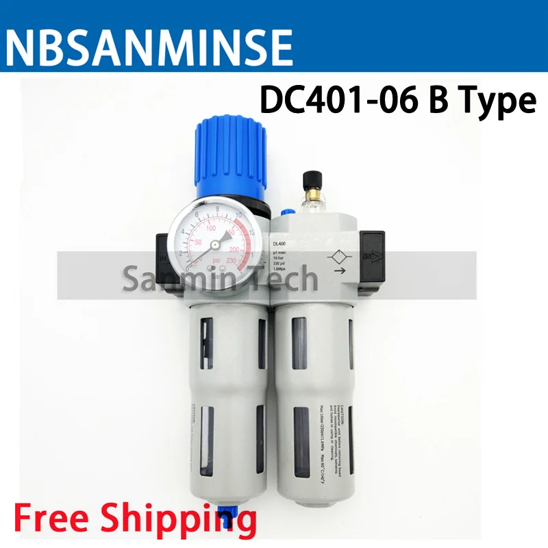 NBSANMINSE DC201 M5 1/8 1/4 3/8 1/2 3/4 1 Air Compressor Oil Lubricator Water Separator Air Filter Regulator Valve
NBSANMINSE DC201 M5 1/8 1/4 3/8 1/2 3/4 1 Air Compressor Oil Lubricator Water Separator Air Filter Regulator Valve