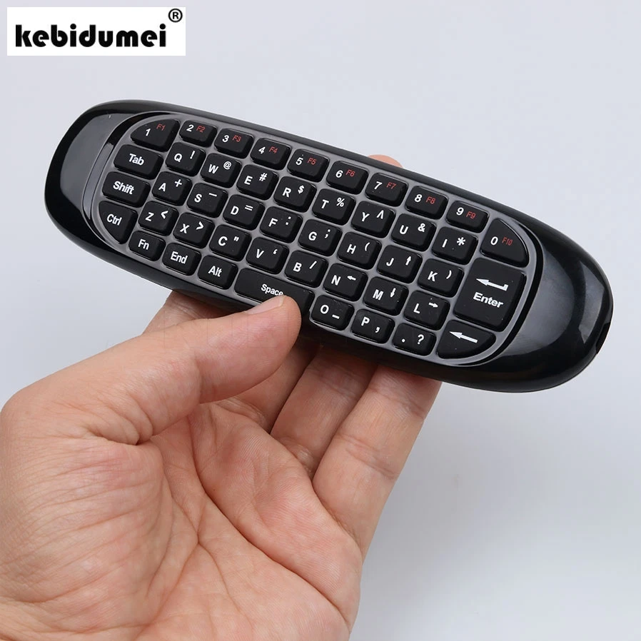 

kebidumei Mini 2.4GHz Wireless Gyroscope Air Mouse Game Keyboard Android with TV Remote Control for Computers Smart TV Tablets