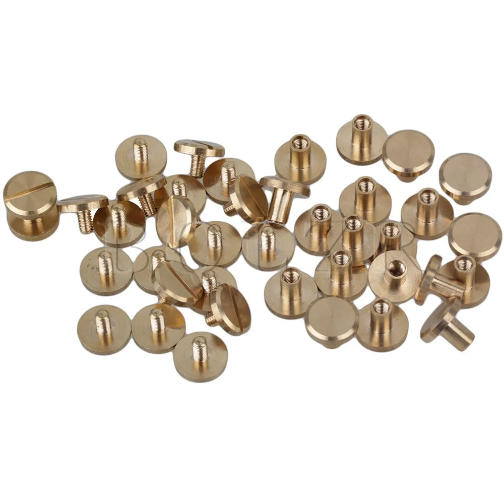 BQLZR 20 x Flat Button Stud Screwback 10x4x8mm Leather Rivet Belt Screw Chicago Nail
BQLZR 20 x Flat Button Stud Screwback 10x4x8mm Leather Rivet Belt Screw Chicago Nail