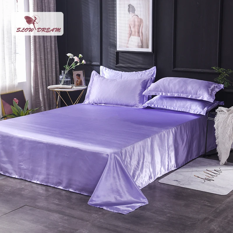 Slowdream Flat Sheet Light Purple Flat Sheet Double Queen King Size For Adult Bedding Linen European Style Home Textiles 1PCS
Slowdream Flat Sheet Light Purple Flat Sheet Double Queen King Size For Adult Bedding Linen European Style Home Textiles 1PCS