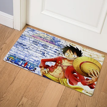 Japan Anime One Piece Luffy PVC Leather Mats 46*76cm Waterproof Kitchen Carpet Entrance Non Slip Decor Son Goku Car Door Mat 
Japan Anime One Piece Luffy PVC Leather Mats 46*76cm Waterproof Kitchen Carpet Entrance Non Slip Decor Son Goku Car Door Mat