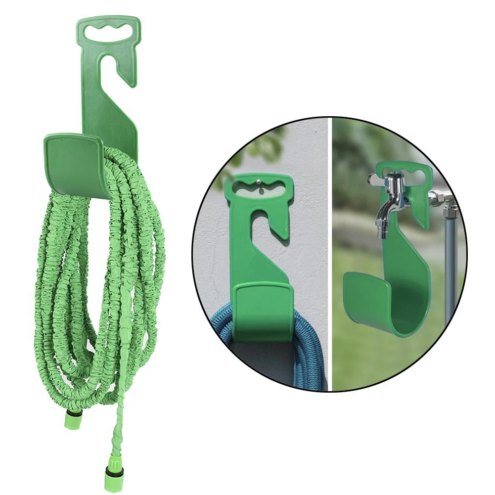 Фото Rack Green Expandable Flexible Hanger Durable Hose Holder Storage Garden Portable Home Hook ABS Wall Mounted | Дом и сад