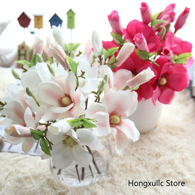 single branch artificial Magnolia flower simulation bouquet wreath for home & wedding decoration fake display flower
single branch artificial Magnolia flower simulation bouquet wreath for home & wedding decoration fake display flower