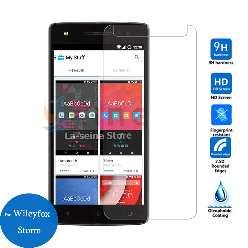 For Wileyfox Storm Tempered Glass Screen Protector 9H 2.5D 0.26mm Safety Protective Film 5.5'' Anti-explosion | Мобильные