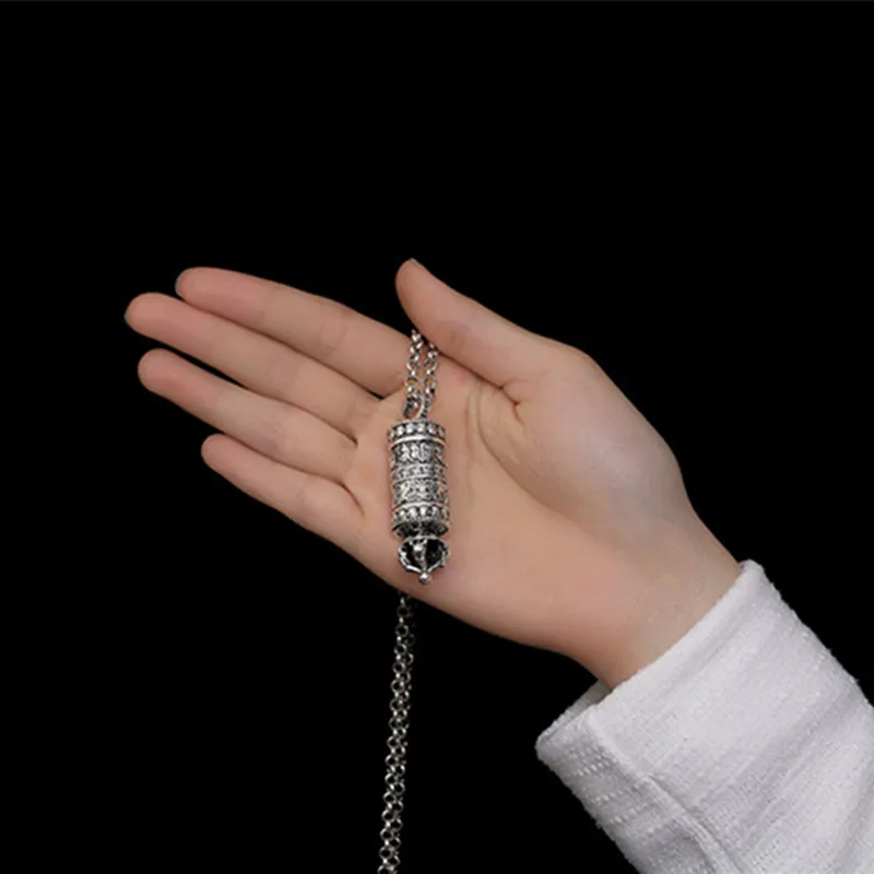 36.0g 100% Real Pure 925 Sterling Silver Jewelry Necklace 3MM Chain Men Gift Thai Silver Mantra Long Necklace & Pendant
36.0g 100% Real Pure 925 Sterling Silver Jewelry Necklace 3MM Chain Men Gift Thai Silver Mantra Long Necklace & Pendant