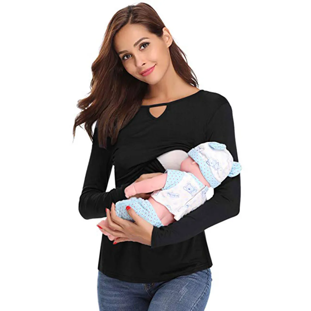 Nursing Top Long Sleeve Women Breastfeeding Casual Loose Solid Winter for Feeding Maternity Pregnancy Clothes PlusSize 18Dec18
Nursing Top Long Sleeve Women Breastfeeding Casual Loose Solid Winter for Feeding Maternity Pregnancy Clothes PlusSize 18Dec18