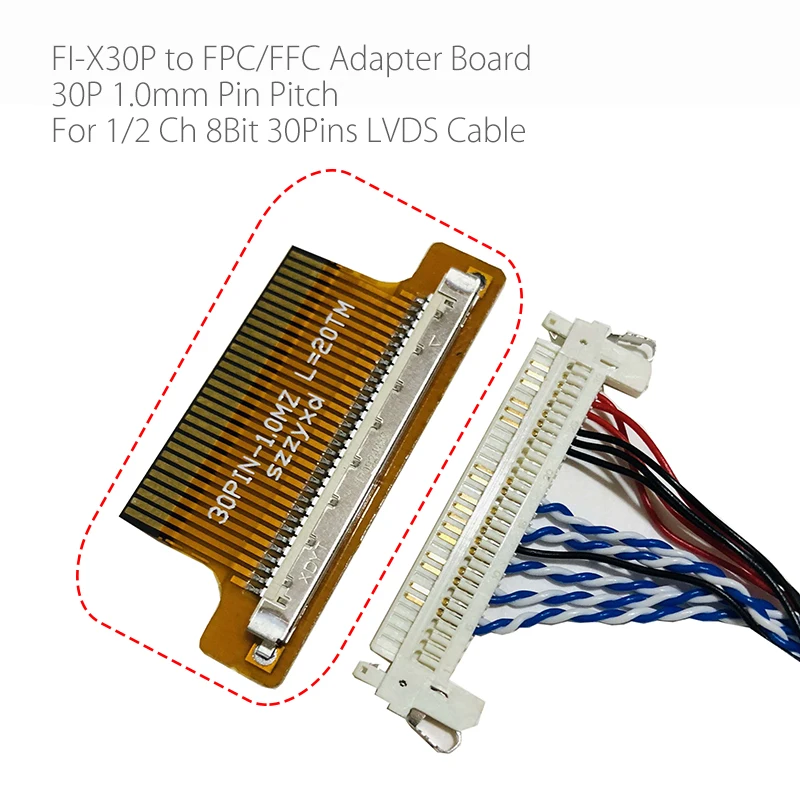 1ch 2ch 8bit 30pins FI-X30P to PFC FFC 30Pin 1mm flexible flat cable Adapter Board Converter Connector for lcd led controller
1ch 2ch 8bit 30pins FI-X30P to PFC FFC 30Pin 1mm flexible flat cable Adapter Board Converter Connector for lcd led controller