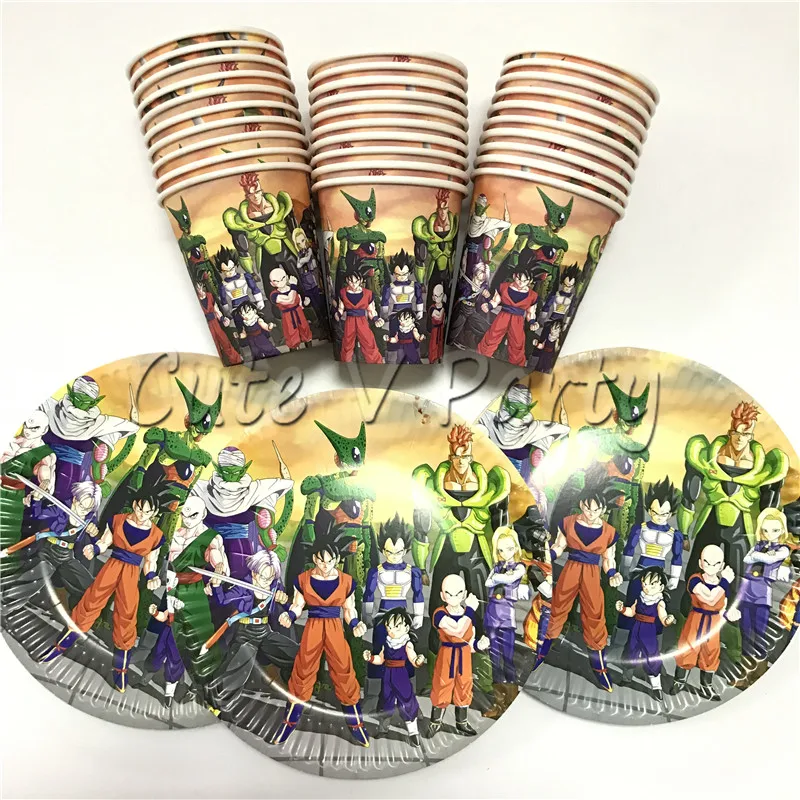 60pcs/lot Dragon Ball Theme Disposable 7inch Plate Cup Set Paper Plate Cup Birthday Baby Shower Tableware Set Supplies
60pcs/lot Dragon Ball Theme Disposable 7inch Plate Cup Set Paper Plate Cup Birthday Baby Shower Tableware Set Supplies