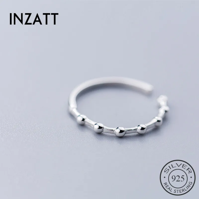 INZATT Real 925 Sterling Silver Minimalist Bead Opening Ring For Attractive Women Party Punk Ring Fine Jewelry Accessories 2019
INZATT Real 925 Sterling Silver Minimalist Bead Opening Ring For Attractive Women Party Punk Ring Fine Jewelry Accessories 2019