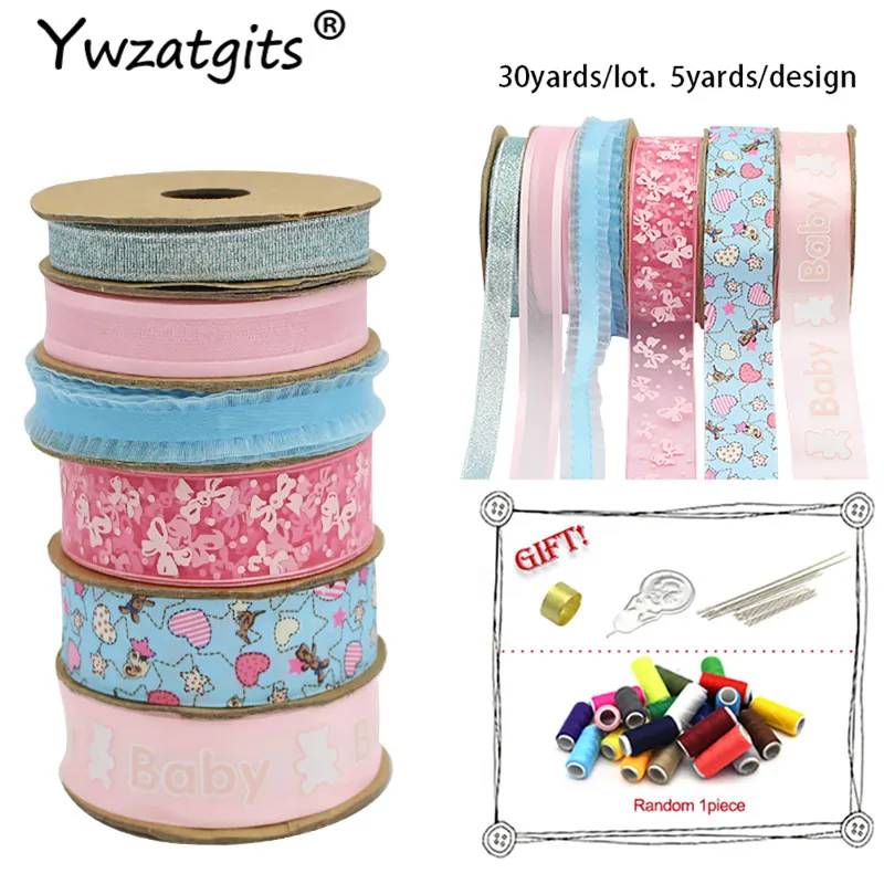 30Yards(5yard/design) Mix Style Printed Grosgrain Satin Organza Ribbon Trim Lace DIY Gift Wrapping Party Wedding Decorations(5y)
30Yards(5yard/design) Mix Style Printed Grosgrain Satin Organza Ribbon Trim Lace DIY Gift Wrapping Party Wedding Decorations(5y)