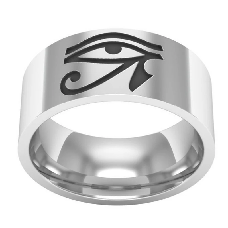 2018 New Style Eye of Horus Sign Ring Silver Color Cool Men Jewelry Decoration Ring
2018 New Style Eye of Horus Sign Ring Silver Color Cool Men Jewelry Decoration Ring
