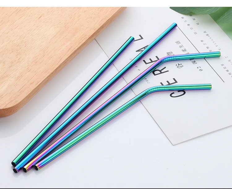 Colorful Stainless Steel Drinking Straws Straight and Bent Reusable Filter With Brush DIY Tea Coffee Tools Party Bar Accessories
Colorful Stainless Steel Drinking Straws Straight and Bent Reusable Filter With Brush DIY Tea Coffee Tools Party Bar Accessories
