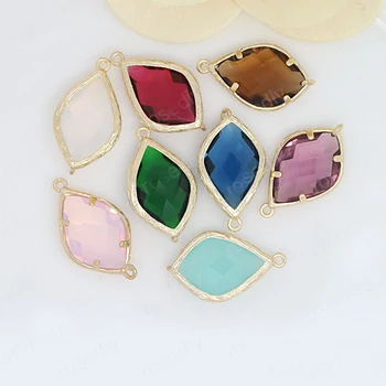 4PCS 13.5x22MM 24K Champagne Gold Color or Silver Color Brass with Colourful Glass Beads 2 holes Connect Charms Accessories
4PCS 13.5x22MM 24K Champagne Gold Color or Silver Color Brass with Colourful Glass Beads 2 holes Connect Charms Accessories
