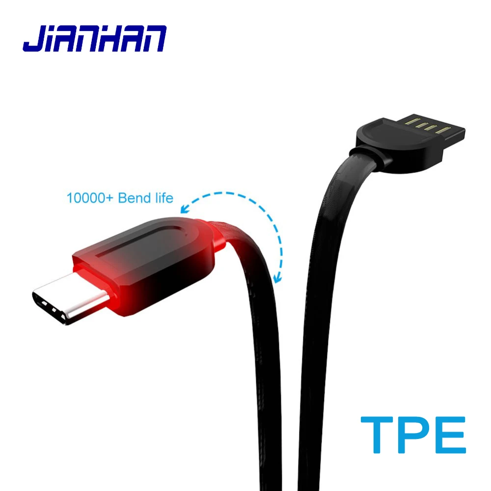 Reversible USB-C Cable Type C 3.1 fast Charging data LED breathing Light Smart TPE USB for Samsung Galaxy S9 Plus Macbook Xiaomi
Reversible USB-C Cable Type C 3.1 fast Charging data LED breathing Light Smart TPE USB for Samsung Galaxy S9 Plus Macbook Xiaomi